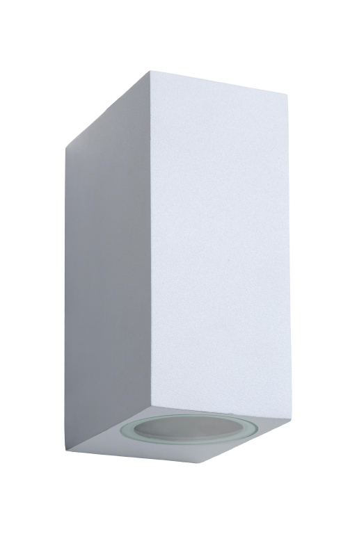 Lucide Zora 2 wandlamp LED buiten IP44 vierkant wit