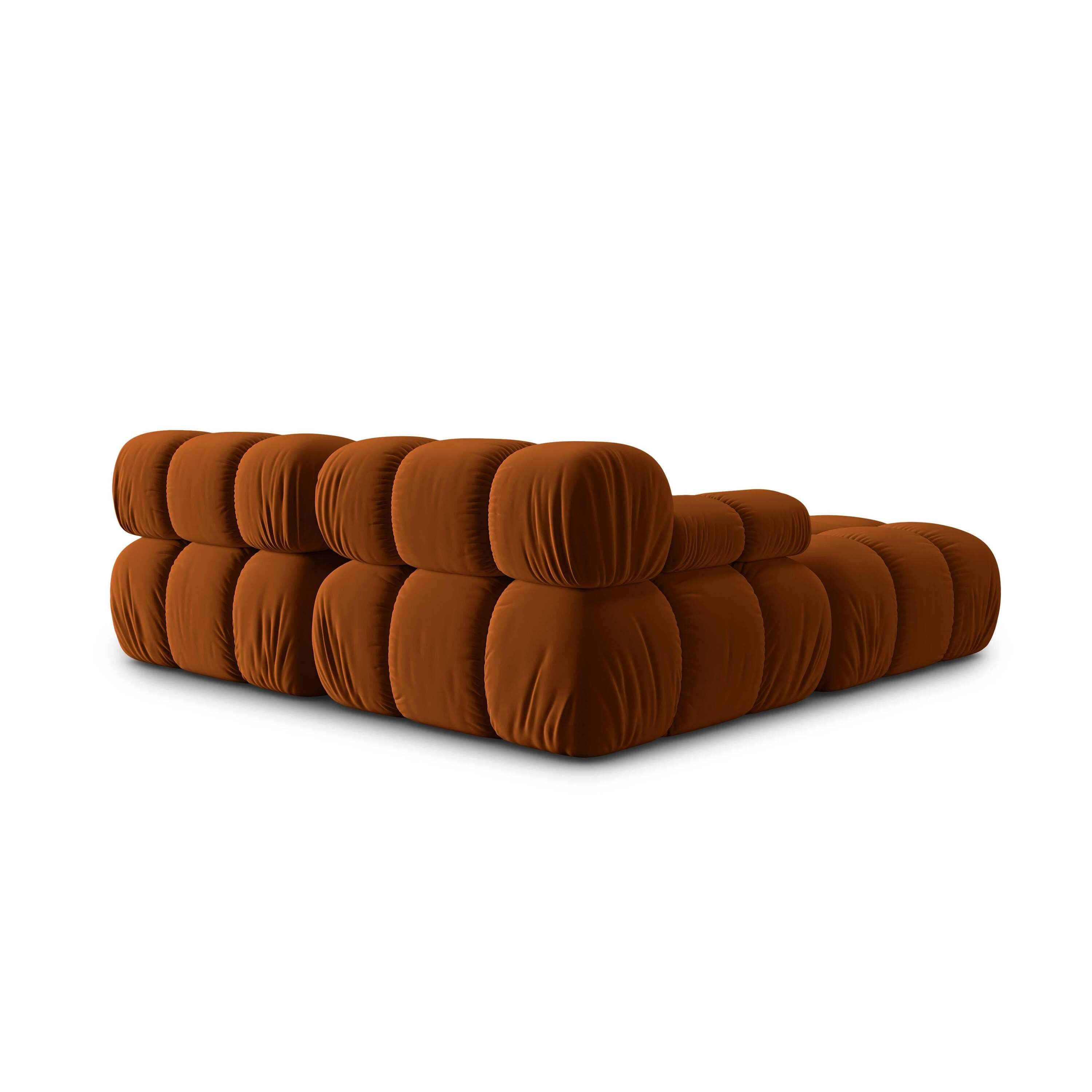 Milo Casa Tropea Modulaire 2-zitsbank met Hocker - Terracotta