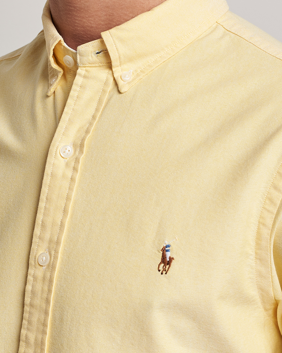 Polo Ralph Lauren Slim Fit Oxford Button Down Shirt Yellow Oxford