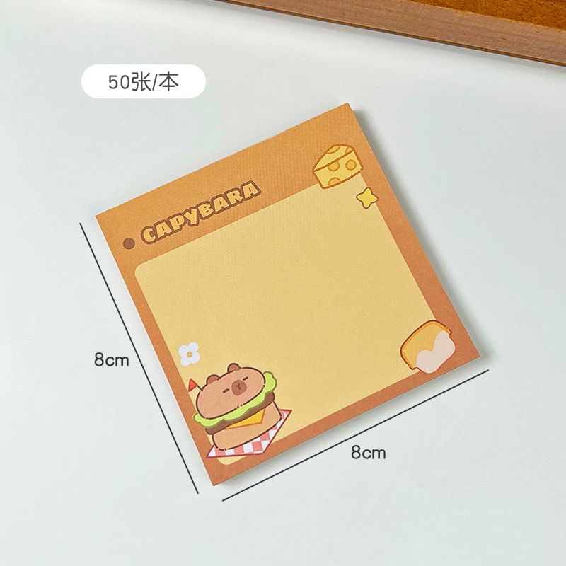 Radrabbit - Capybara Memo Pad (Diverse ontwerpen)