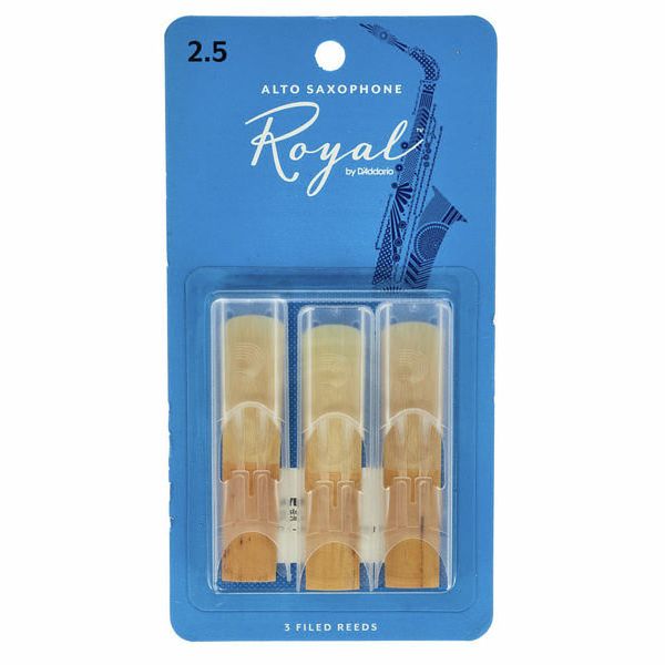 DAddario Woodwinds Royal Alto Sax 2.5 - 3-Pack