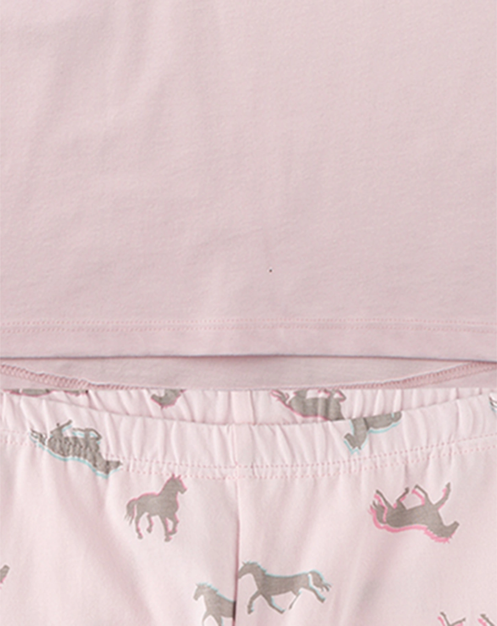 Schlafanzug PFERDE lang in rose