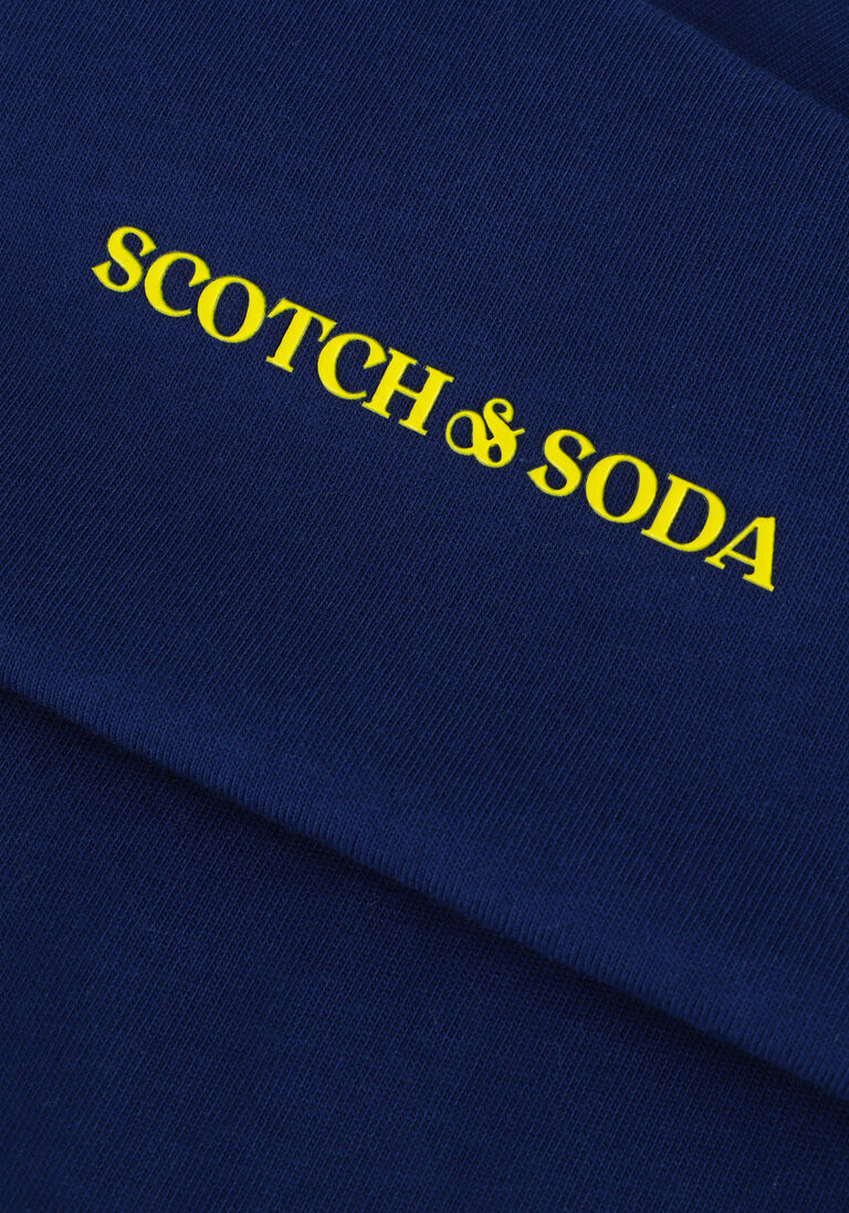 SCOTCH & SODA blauwe scotch & soda trui unisex long-sleeved tee