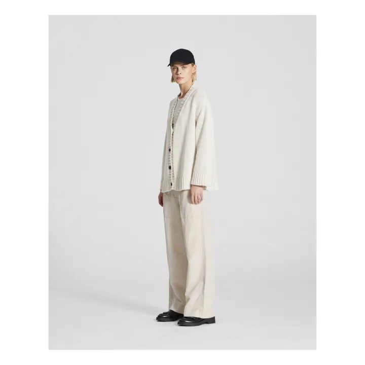 GAI+LISVA Cardigan Iben Coton Bio | Ecru