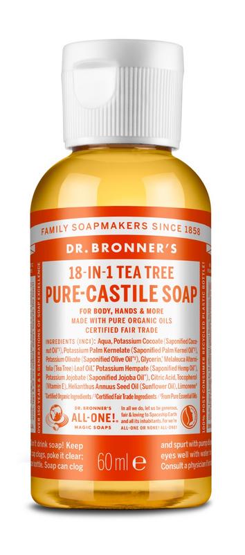 Dr Bronner’s Liquid Soap Tea Tree (60 ml)