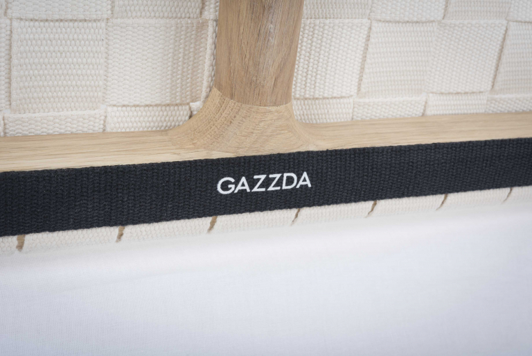 Gazzda Fawn bed 140x200 whitewash deep frame, cotton webbing white