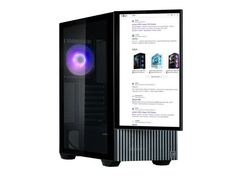 Zalman Case Z10DS Sort ATX Mid Tower ARGB-blæser