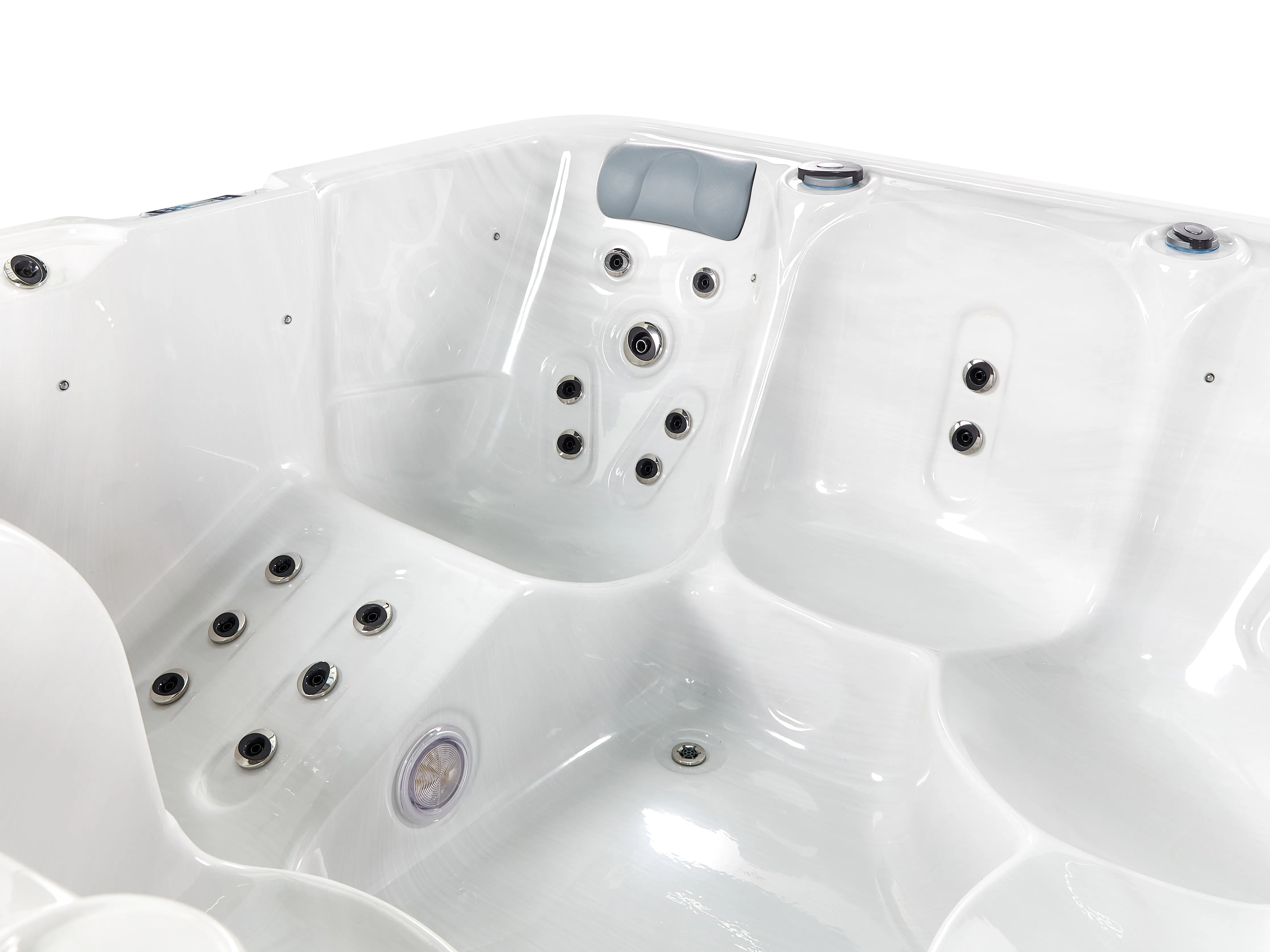 Buiten hottub met LED CALIMA Wit