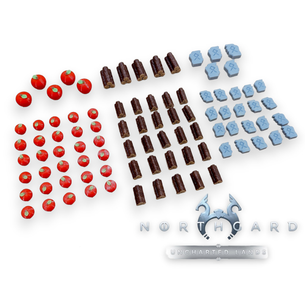 Northgard: Uncharted Lands - Lot 90 pions ressources 3D