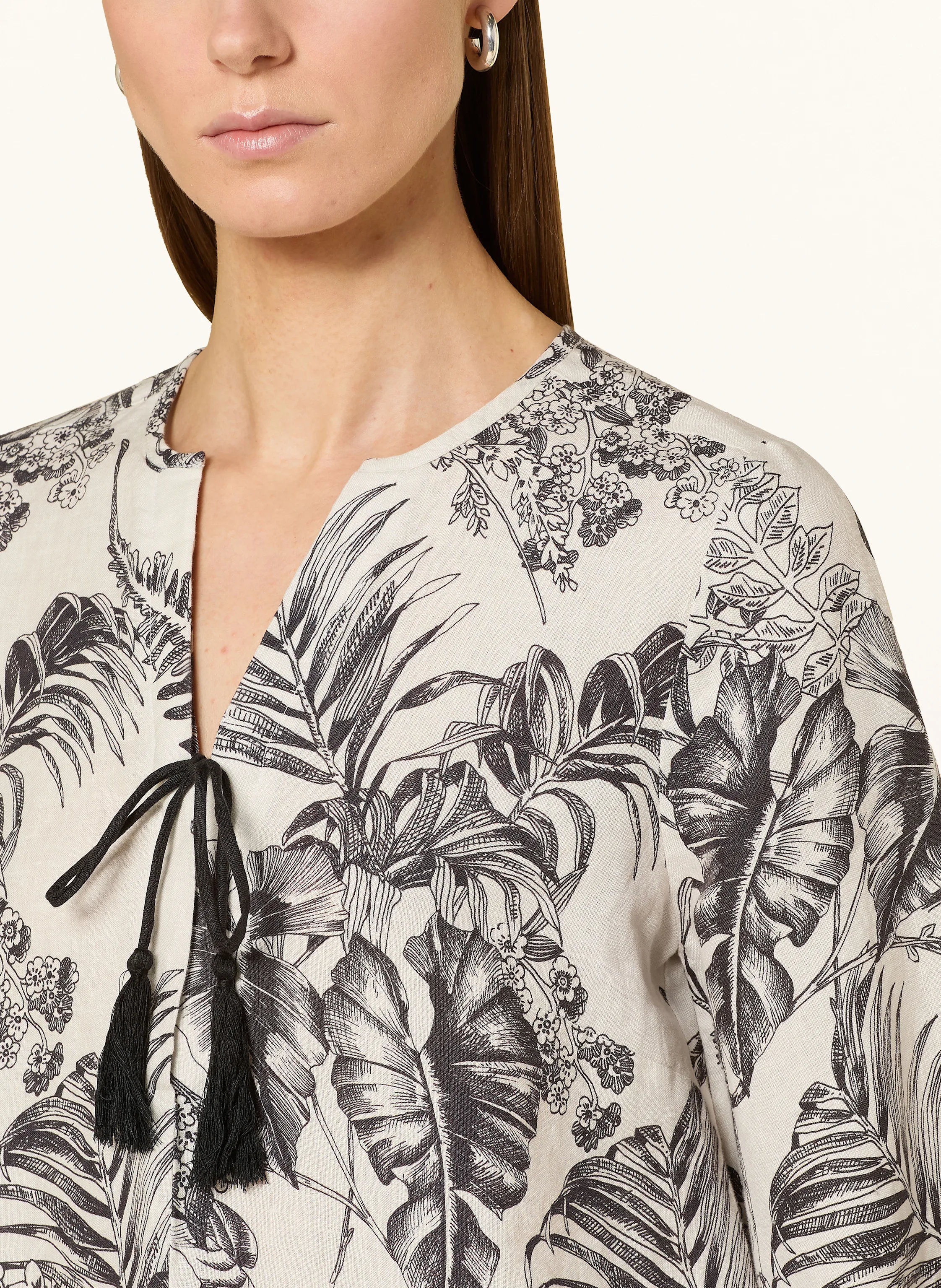 ANGOOR Blusenshirt SHARINA aus Leinen mit 3/4-Arm