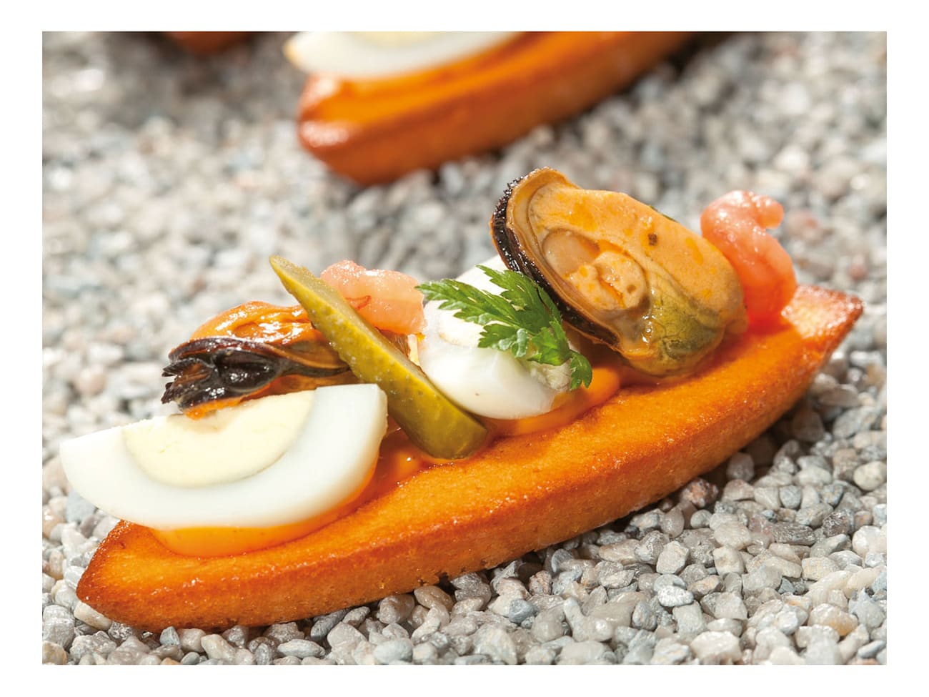 Moule barquettes - 60 x 40 cm - 6,6 x 2,7 cm (48 empreintes) - Flexipan