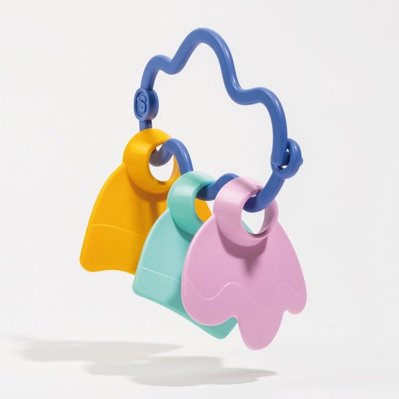 Hochet bleu à manipuler - le rêveur