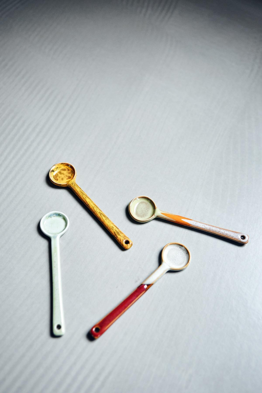 HKliving 70's Ceramic lepels M set van 4 force