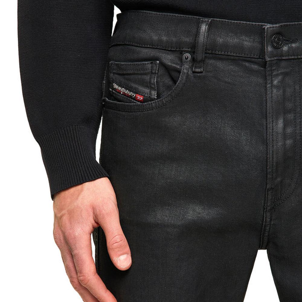 Diesel Jean Skinny Enduit Noir Homme Diesel Damny