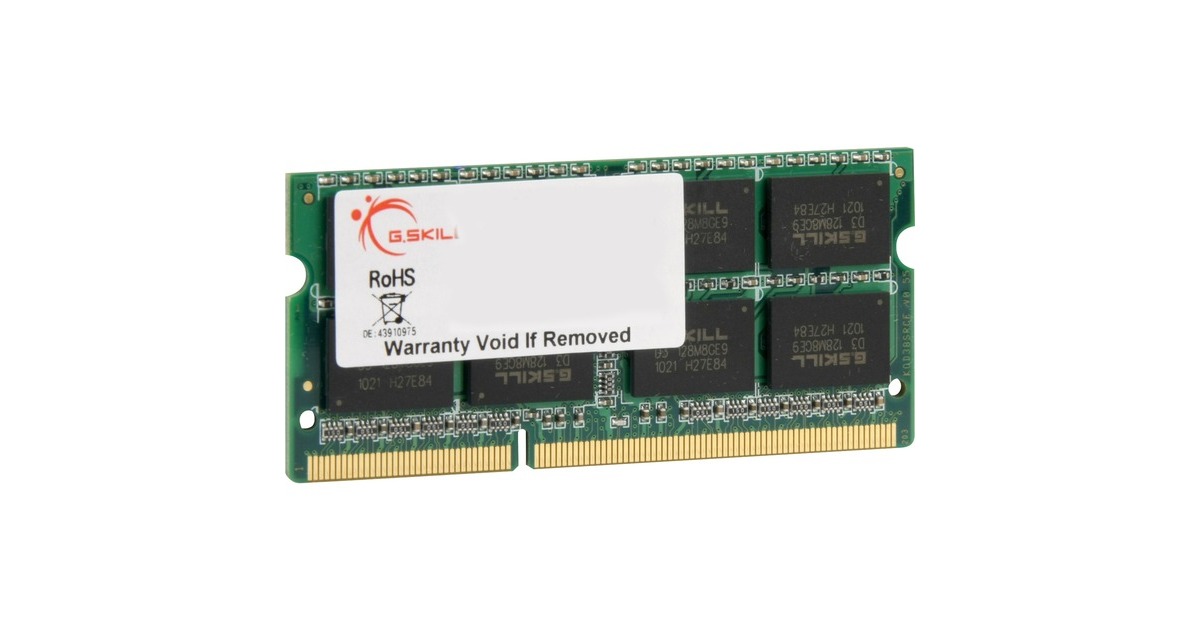 G.Skill8 GB DDR3-1333 laptopgeheugen  (F3-10666CL9S-8GBSQ, Lite retail)