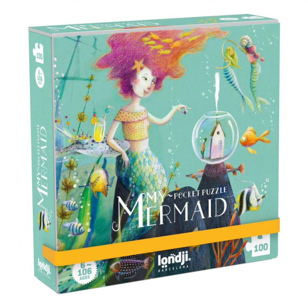 Puzzle - Pocket My Mermaid - 100 Pièces