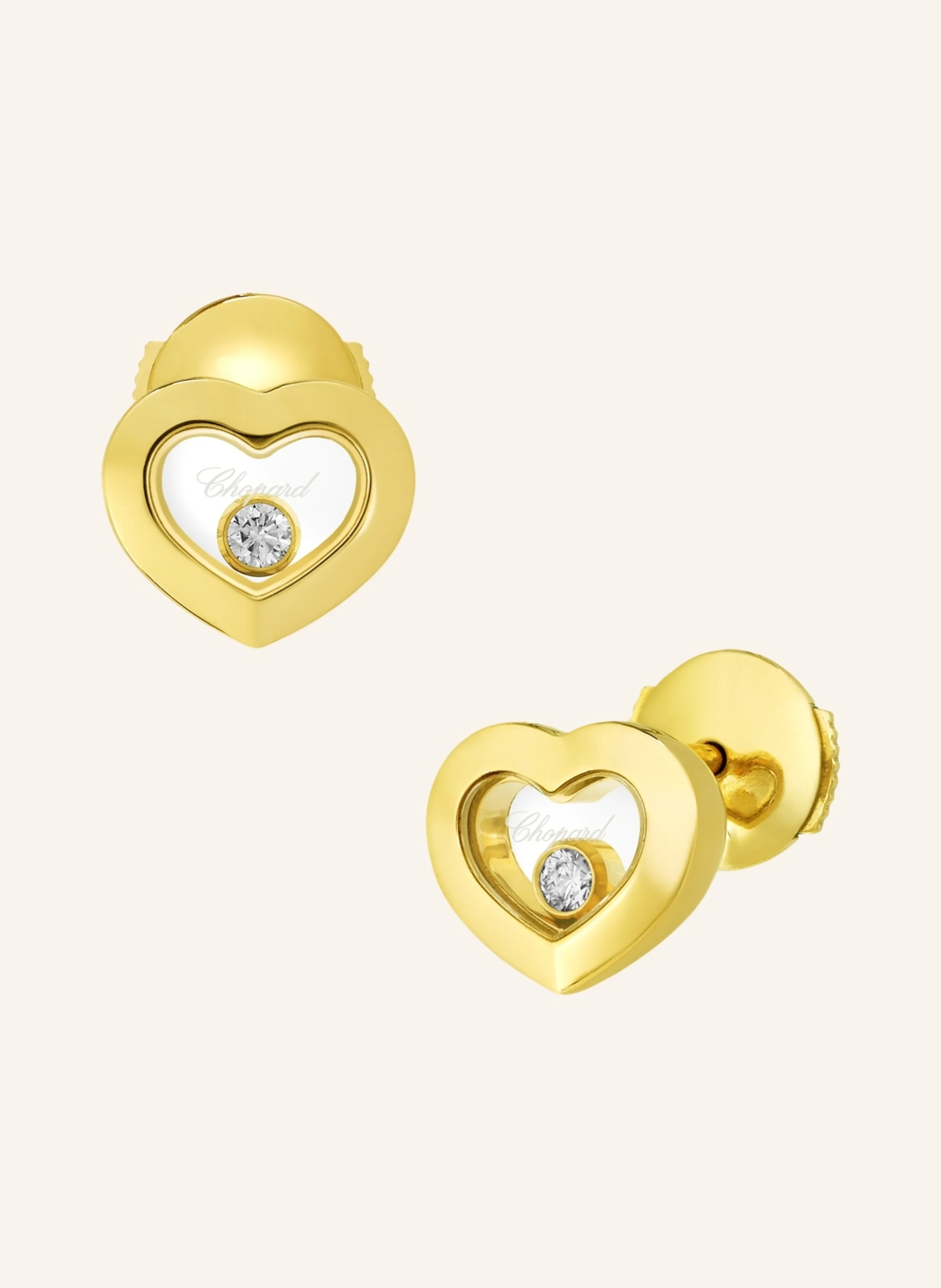 Chopard Ohrring HAPPY DIAMONDS ICONS Ohrringe aus 18 Karat Gelbgold und Diamanten