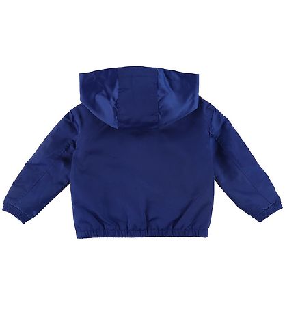 Emporio Armani Sommerjacke - Blau/Navy m. Logo-Streifen