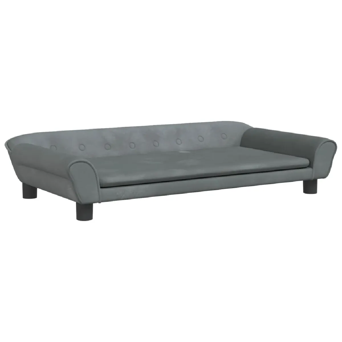 Vidaxl Canapé pour enfants gris foncé
