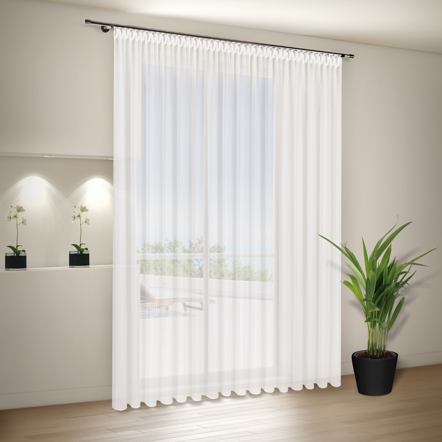 Store - weiß - 600x245 cm