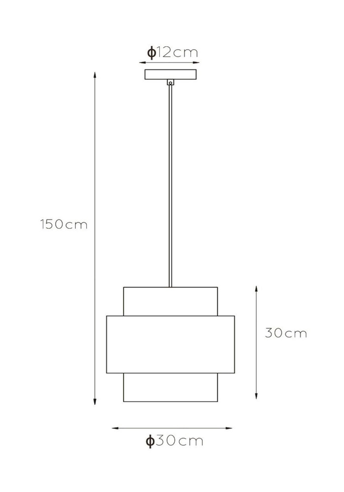 Lucide Firmin hanglamp 30cm 1x E27 goud mat