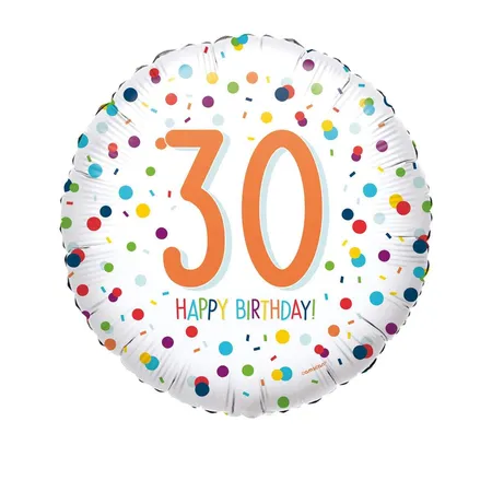 amscan Folienballon 30 Happy Birthday