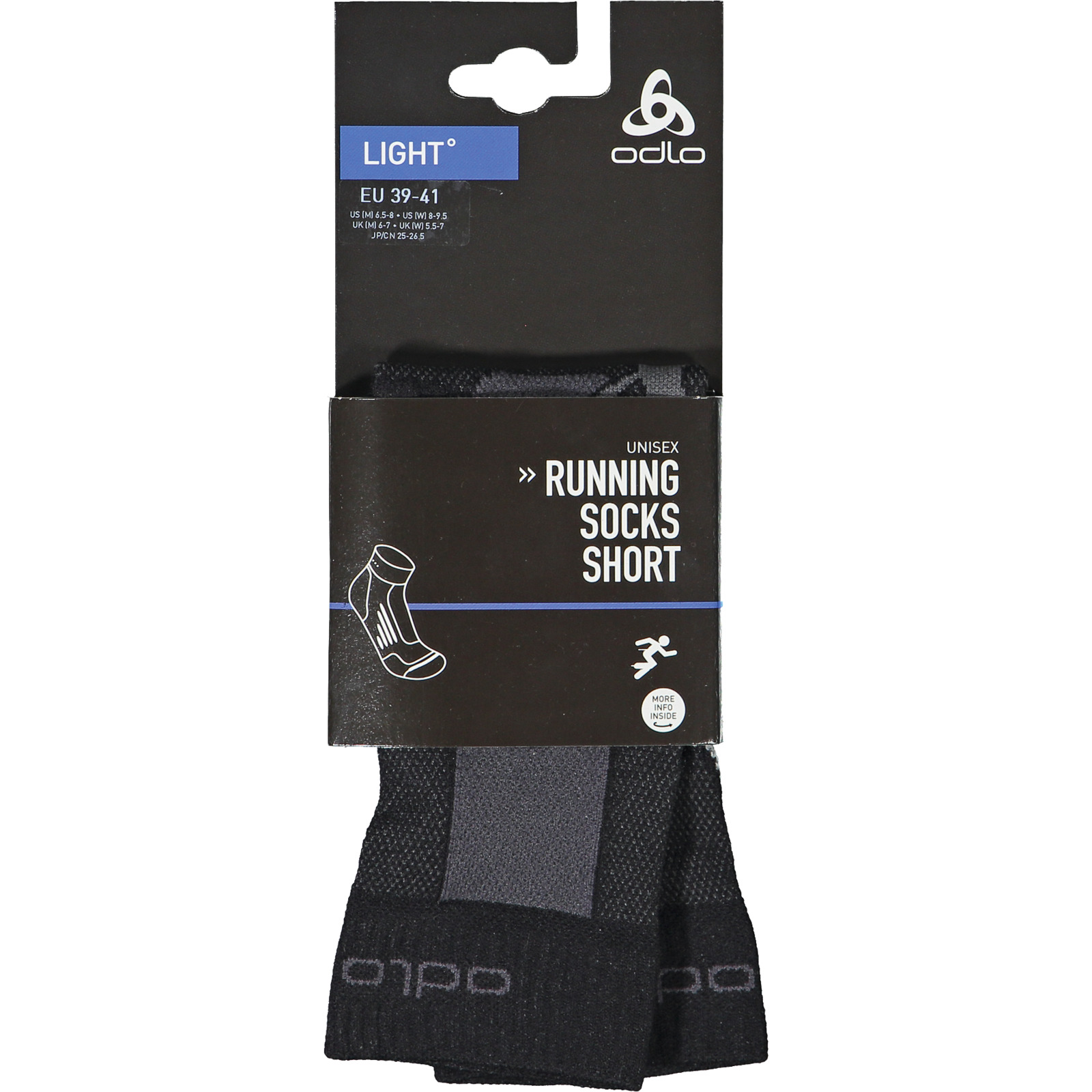 Odlo Unisex-Runningsocken Quarter Light 46-47