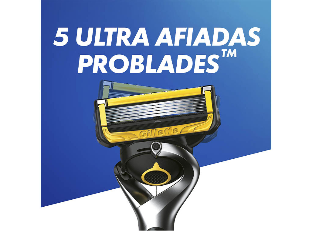 MÁQUINA DE BARBEAR COM 1 RECARGA DE LÂMINAS PROSHIELD GILLETTE