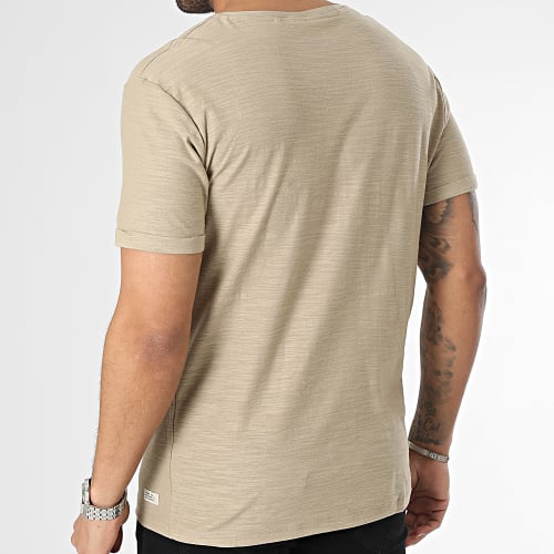 Tee Shirt A Poche Poitrine 20715337 Beige Chiné