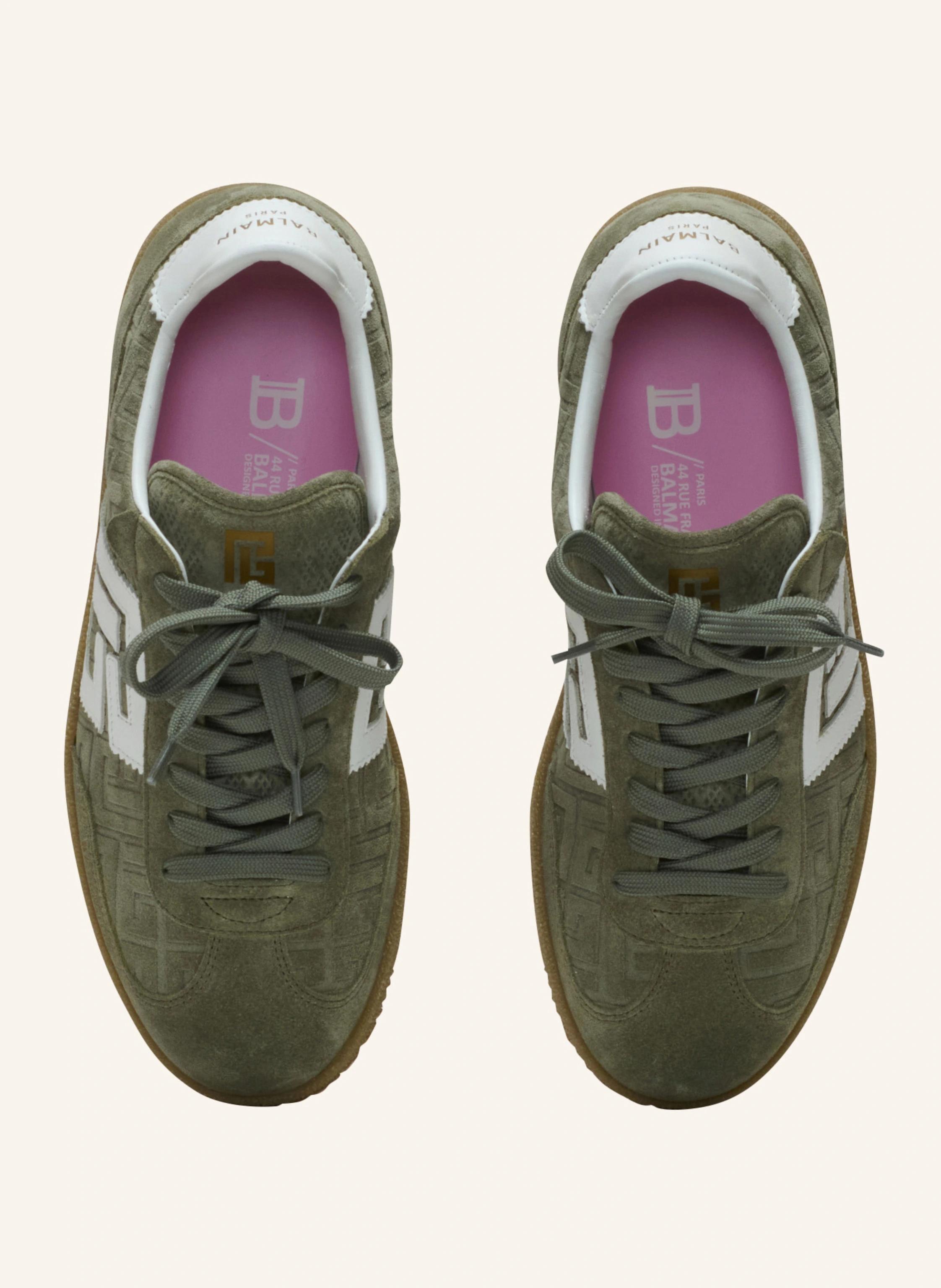 BALMAIN Sneakers Balmain Swan aus Wildleder