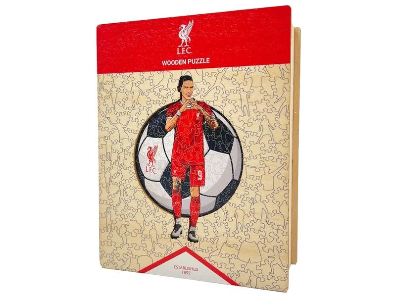 Iconic Puzzle Liverpool FC – Darwin Nuñez Offizielles Holzpuzzle, Grösse M