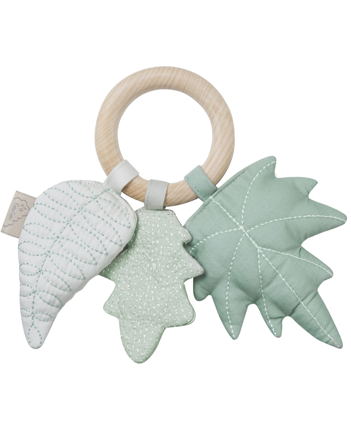 Rassel BLÄTTER-MIX in in dusty green