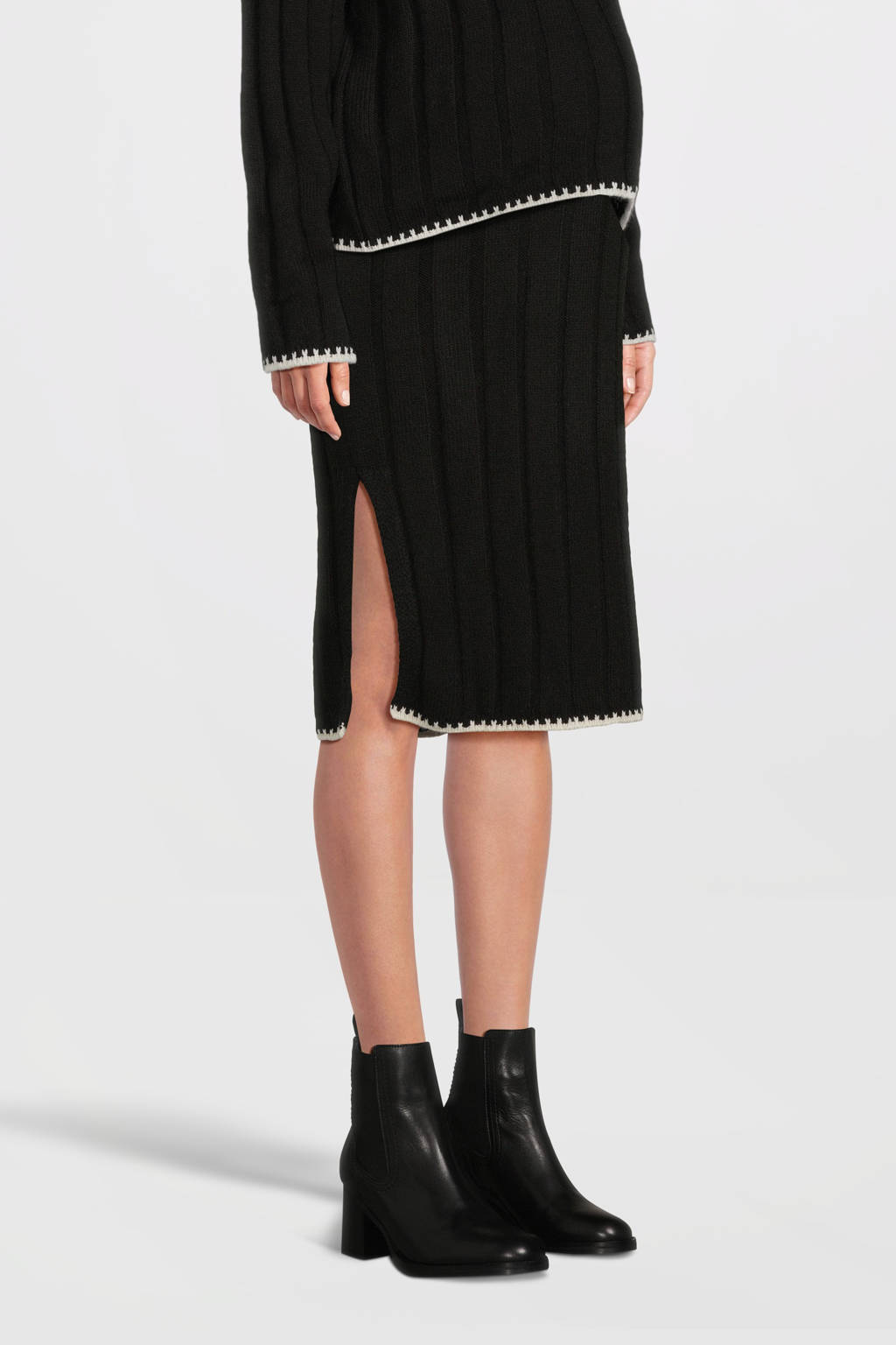 ONLY MATERNITY zwangerschaps midi rok zwart