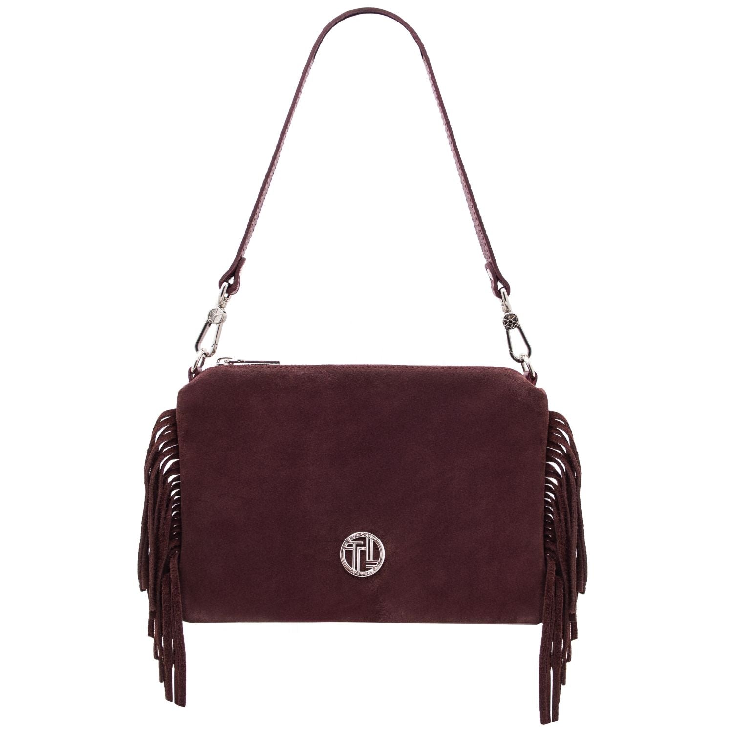 TL142495 – Nomade – Suede leren fringe Clutch
