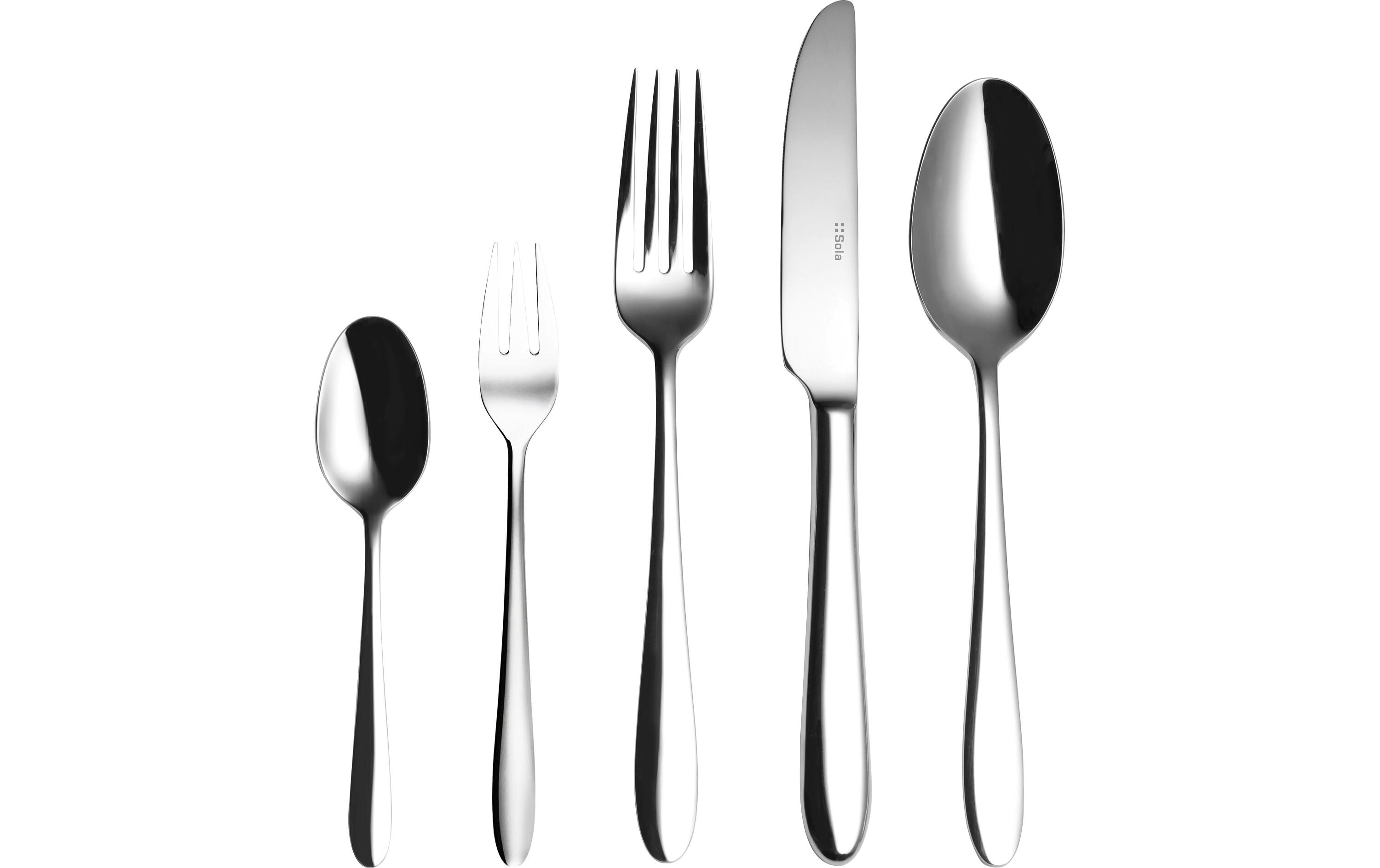 Besteck-Set Turin Elite 30-teilig, Silber<br>30-teiliges Besteck-Set