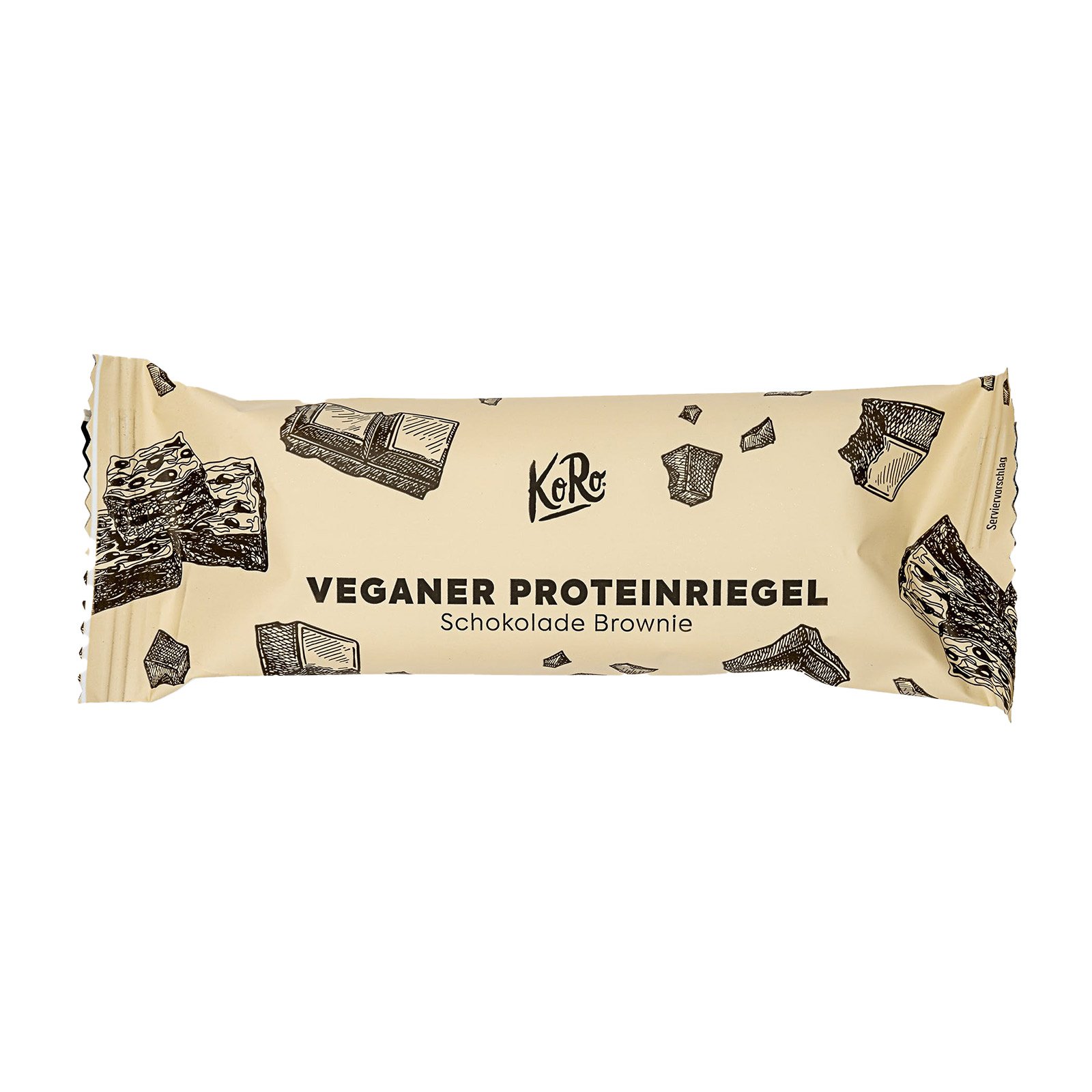 Koro Veganer Proteinriegel Brownie