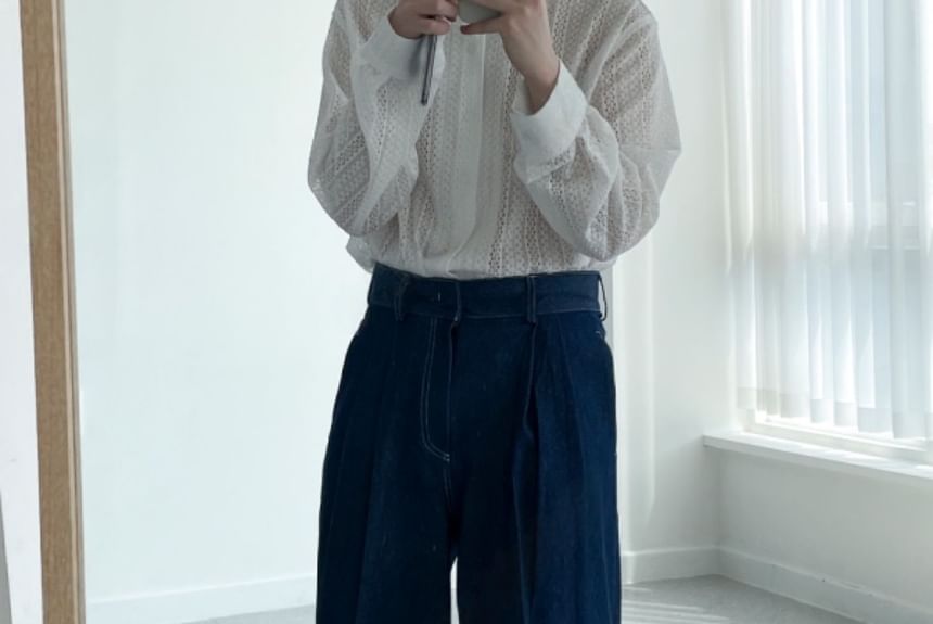 SeoulPop - Losse jeans met hoge taille