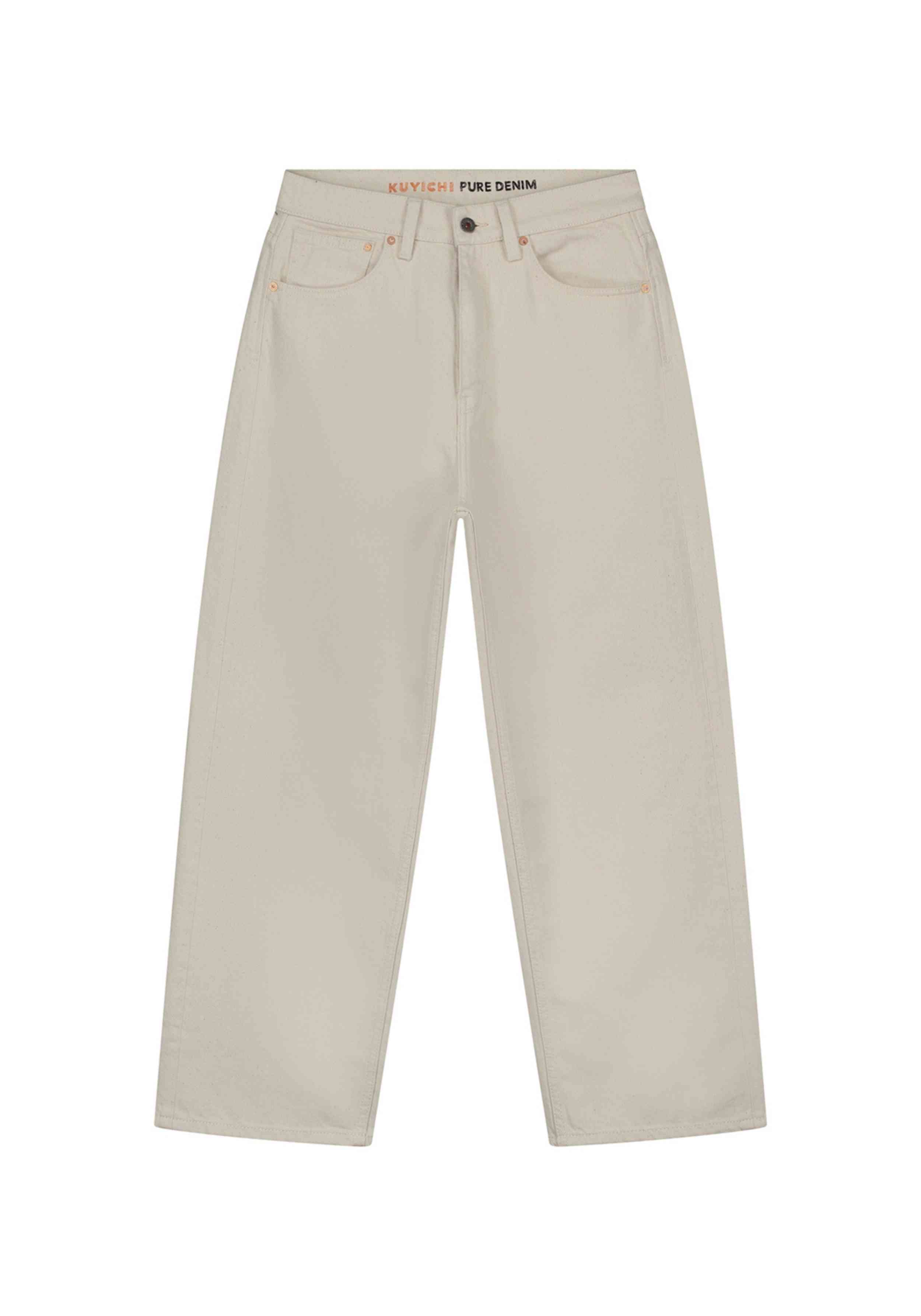 Kuyichi Damen-Jeans Bobbie Barrel Undyed