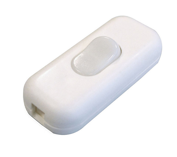 Interrupteur à bascule unipolaire TIBELEC 6A 250V blanc