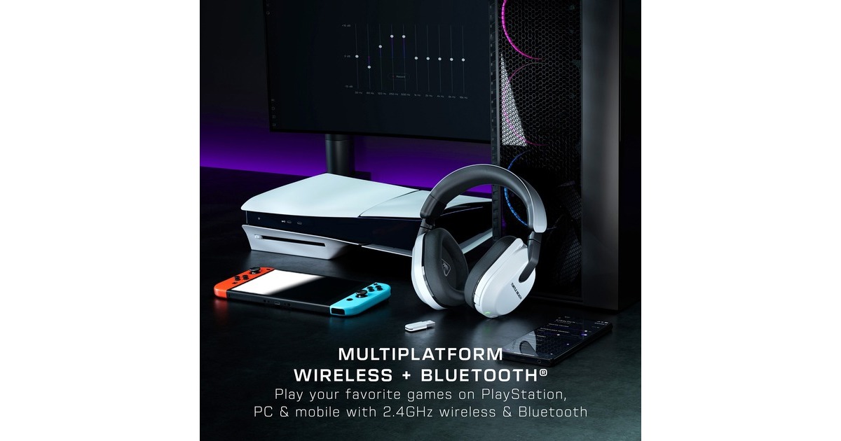Turtle BeachStealth 600 Gen3 Wireless Multiplatform  over-ear gaming headset  (Wit, Playstation, Bluetooth / 2,4GHz)