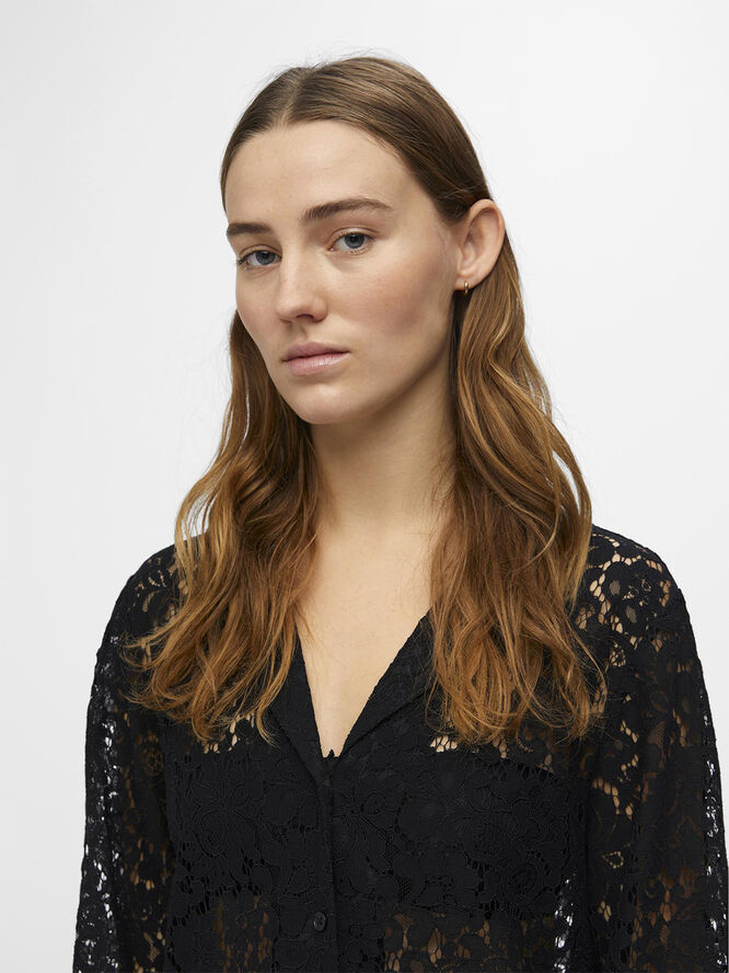 Object OBJIBI THORA L/S SHIRT 132 DIV Black