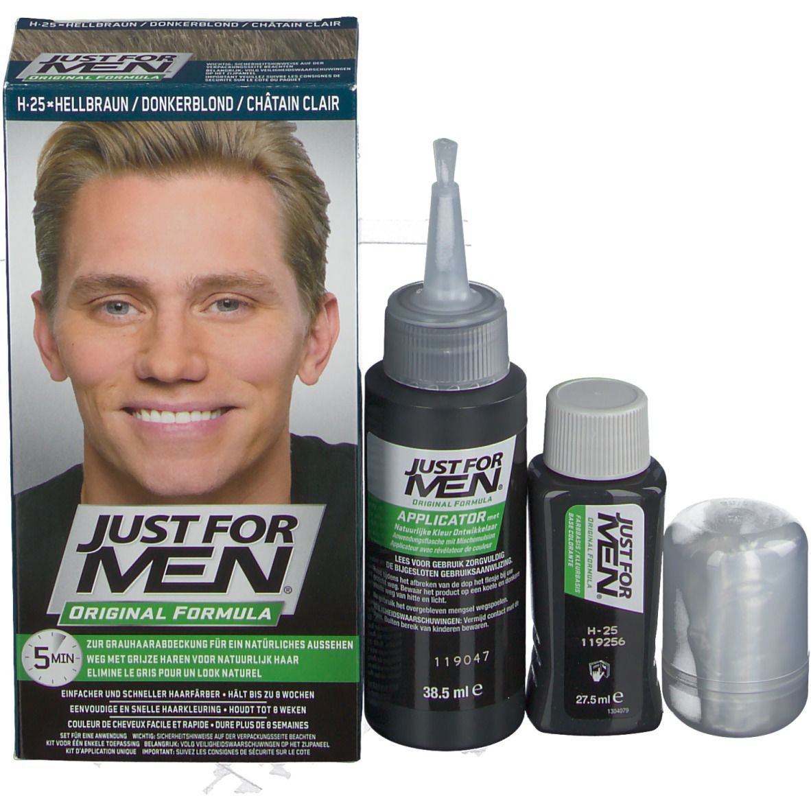 JUST FOR MEN Pflege-Tönungs-Shampoo hellbraun