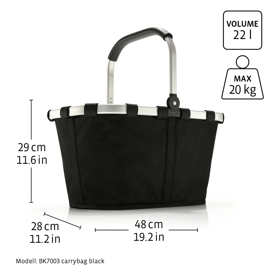 (22l) Carrybag Einkaufskorb Shopping Einkaufstasche (BK5054) - Forest Gold