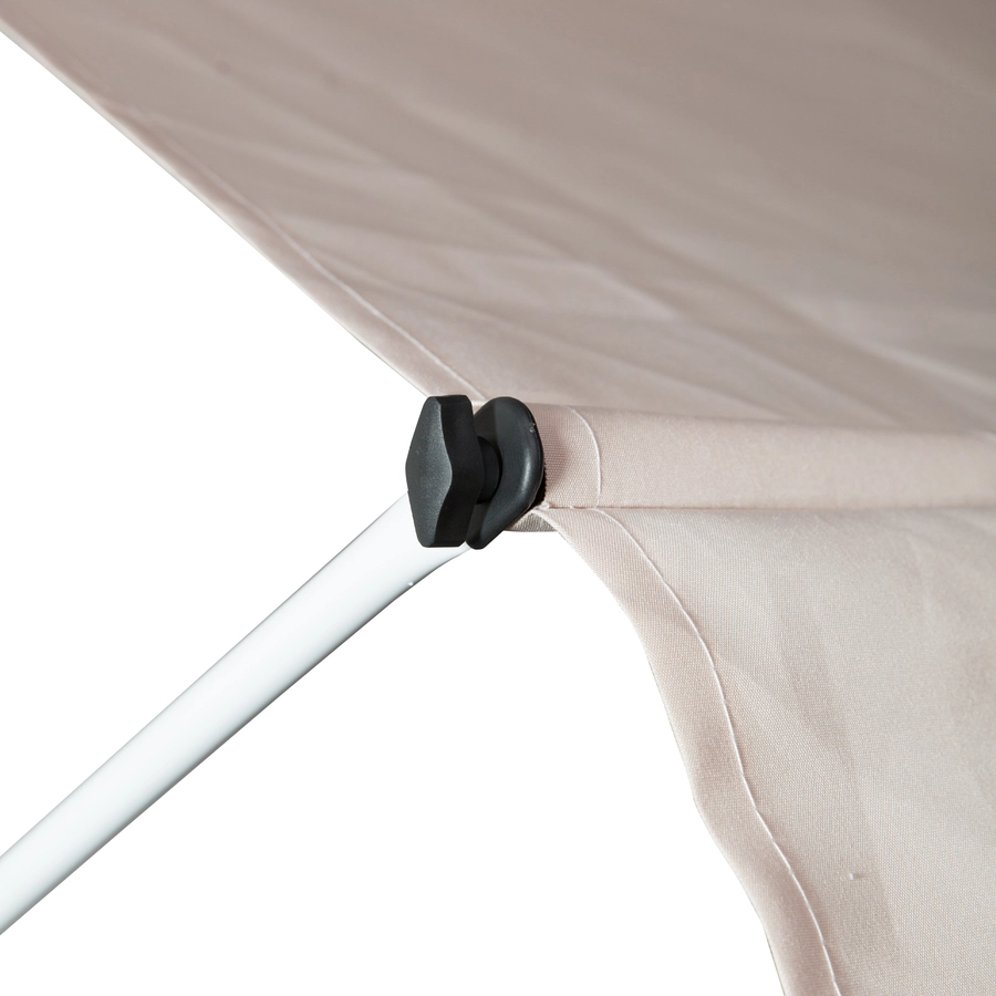 Outsunny Klemmmarkise mit Handkurbel beige
