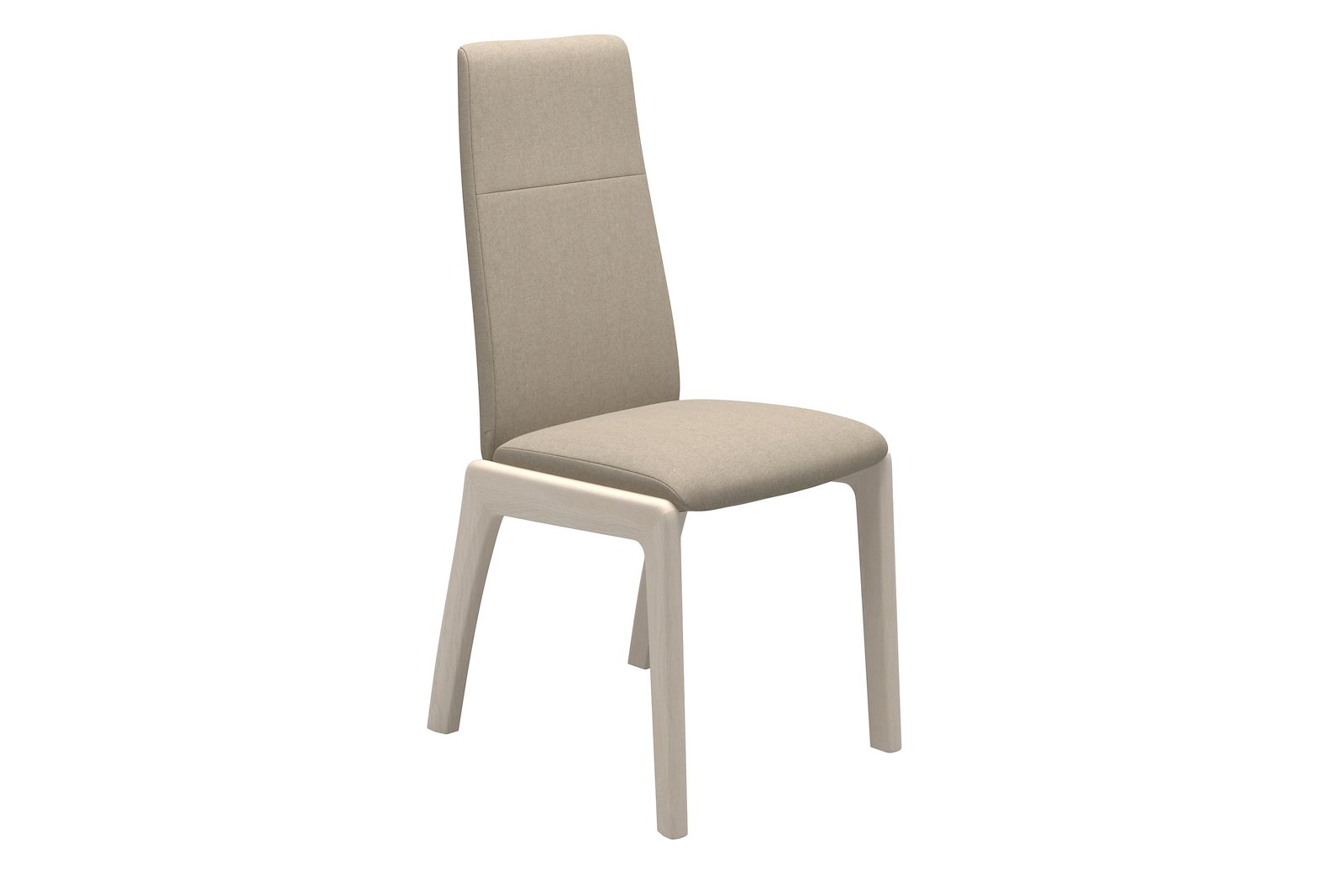 Chilli spisestol Tekstil Calido - Light Beige - Whitewash