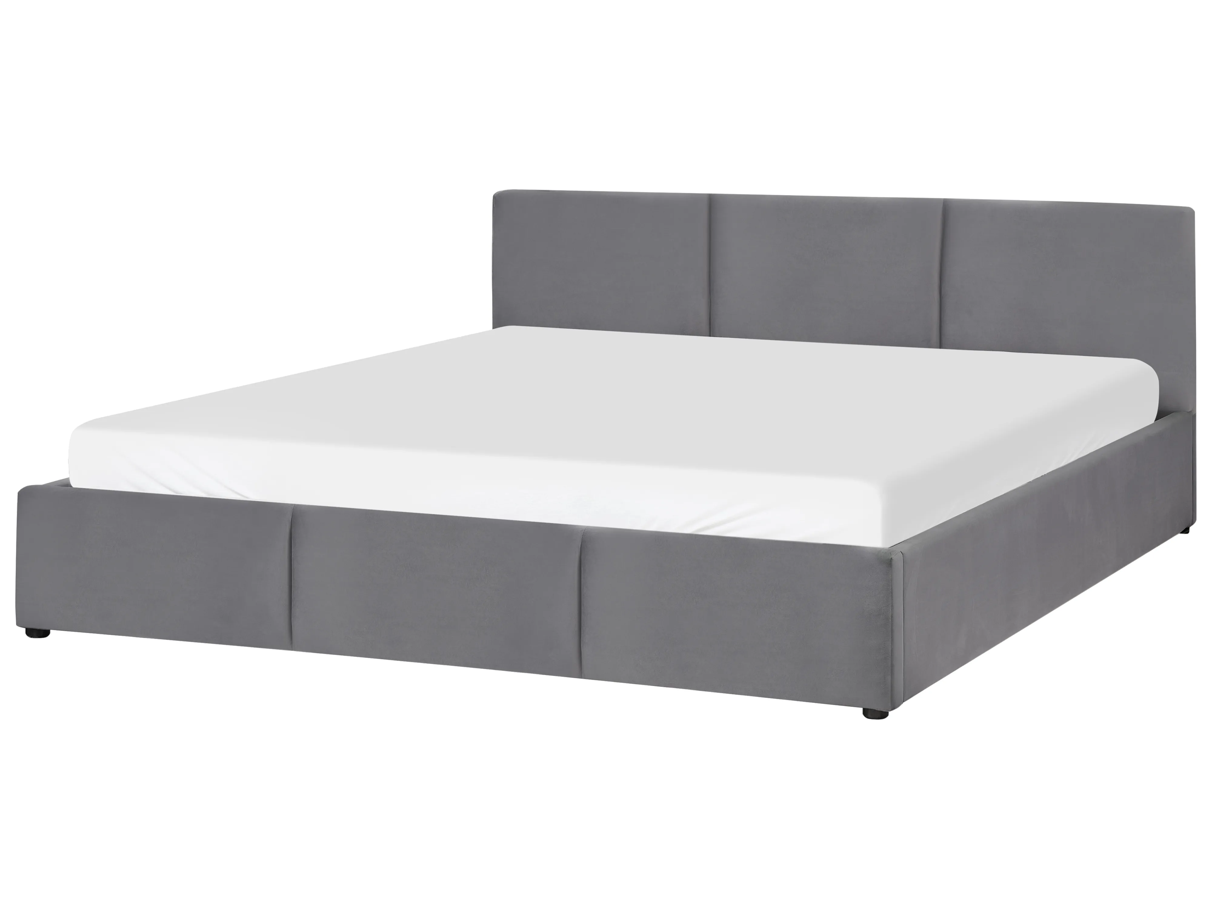 Bed met opbergruimte Fluweel BOUSSE 180 x 200 cm Donkergrijs