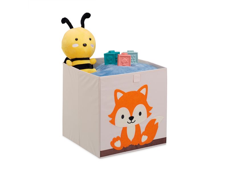 relaxdays Spielzeugbox Fuchs Faltbare Aufbewahrungsbox für das Kinderzimmer