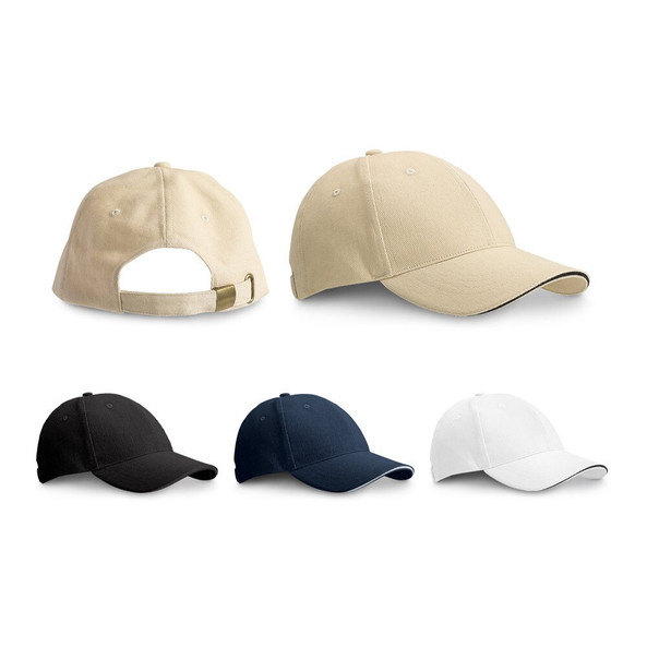 hi!dea 99412 - Casquette sandwich 100% coton (260 g/m²)