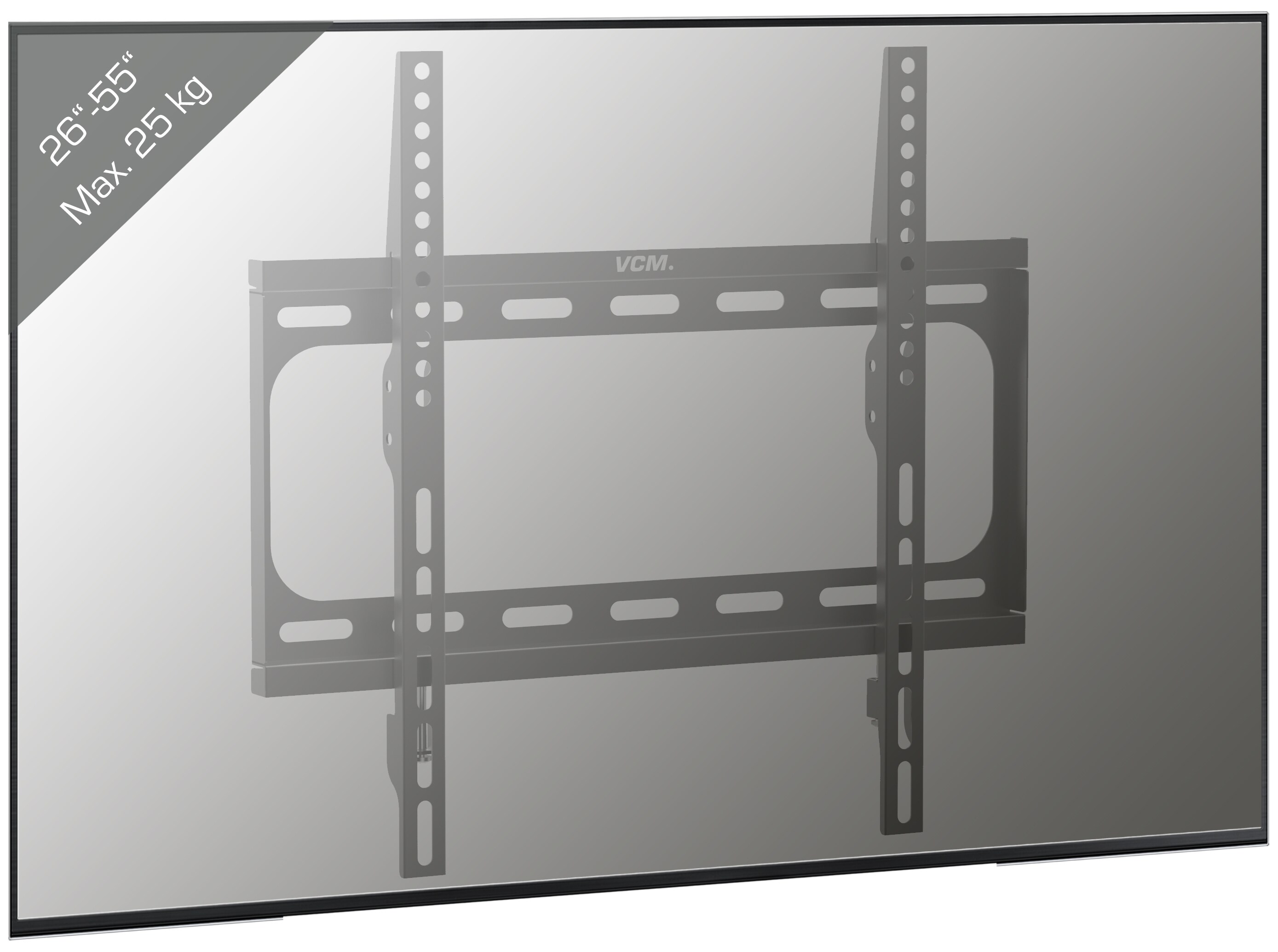 VCM Universal TV VESA Wandhalterung Fernsehhalter Halter flach B-FX400