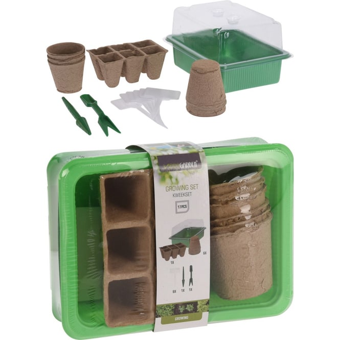 Pflanzenzucht Starter Set - 17 teilig - ca. 20 x 6 x 14 cm